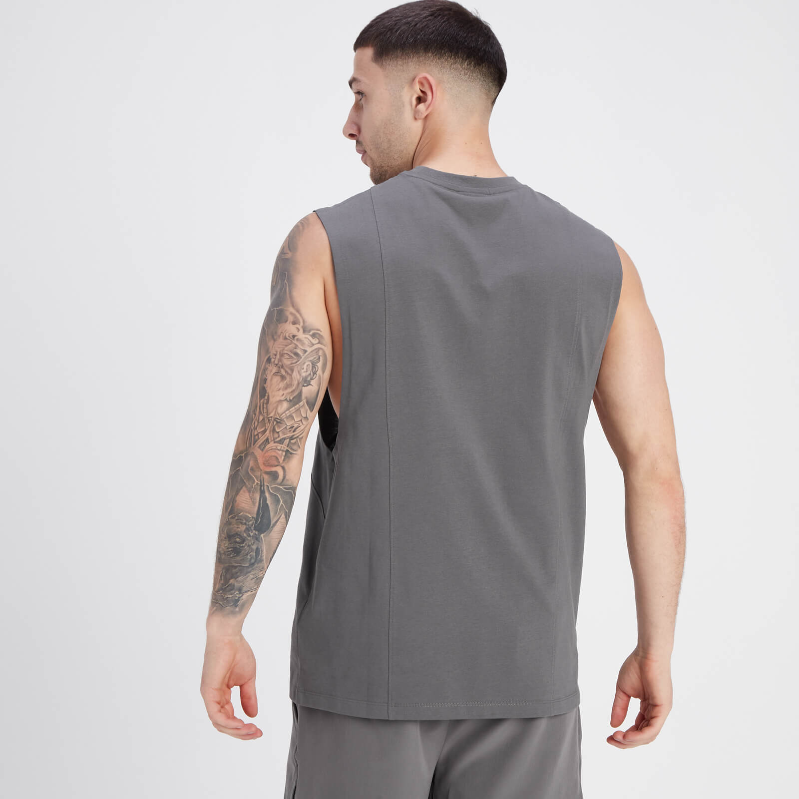 Débardeur à emmanchures échancrées MP Adapt pour hommes – Gris cendré