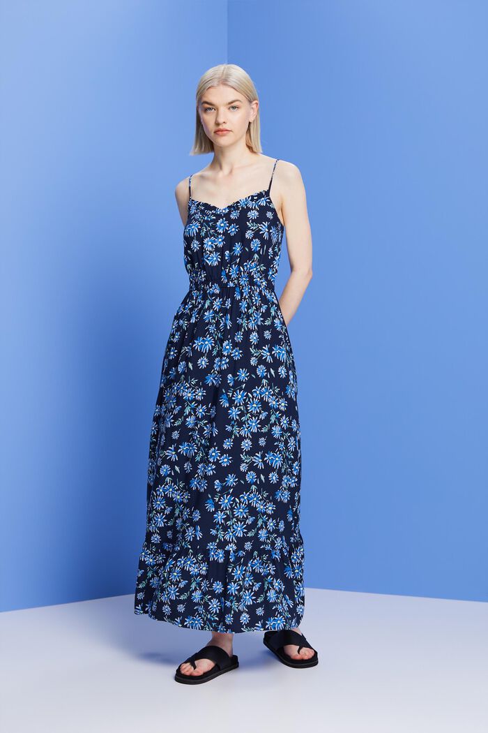 Gemustertes Maxikleid, LENZING™ ECOVERO™