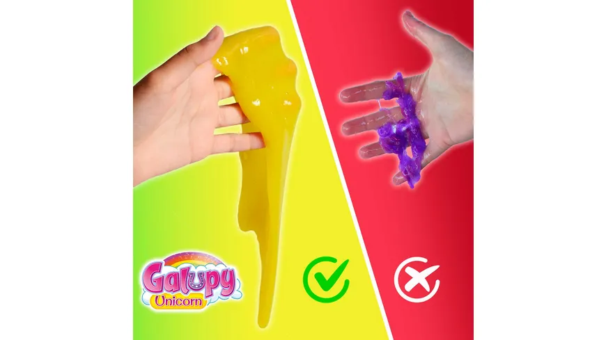CRAZE - MAGIC SLIME Foilbag mit 75ml Schleim und 1 Galupy Unicorn Figur, 1 Stück, sortiert