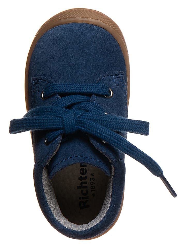 Richter Shoes Leder-Sneakers in Dunkelblau günstig kaufen 23