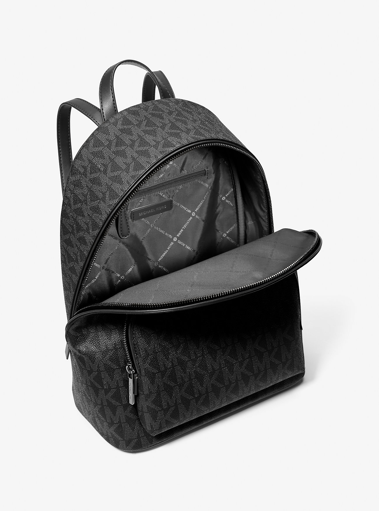 Connie Medium Signature Logo Ryggsekk - SVART