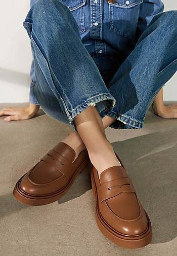 ekonika Leder-Loafer aus Leder