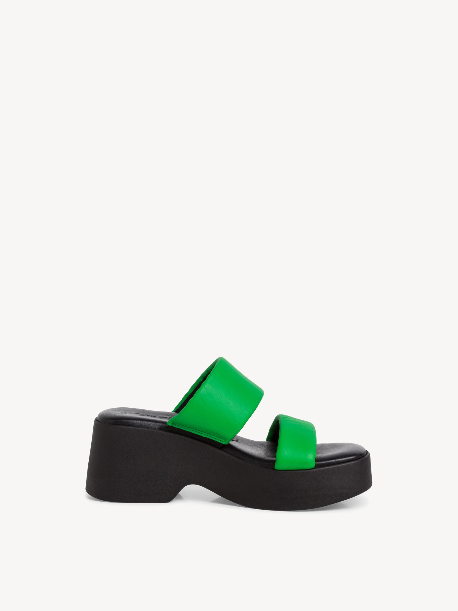 Mule en cuir - vert