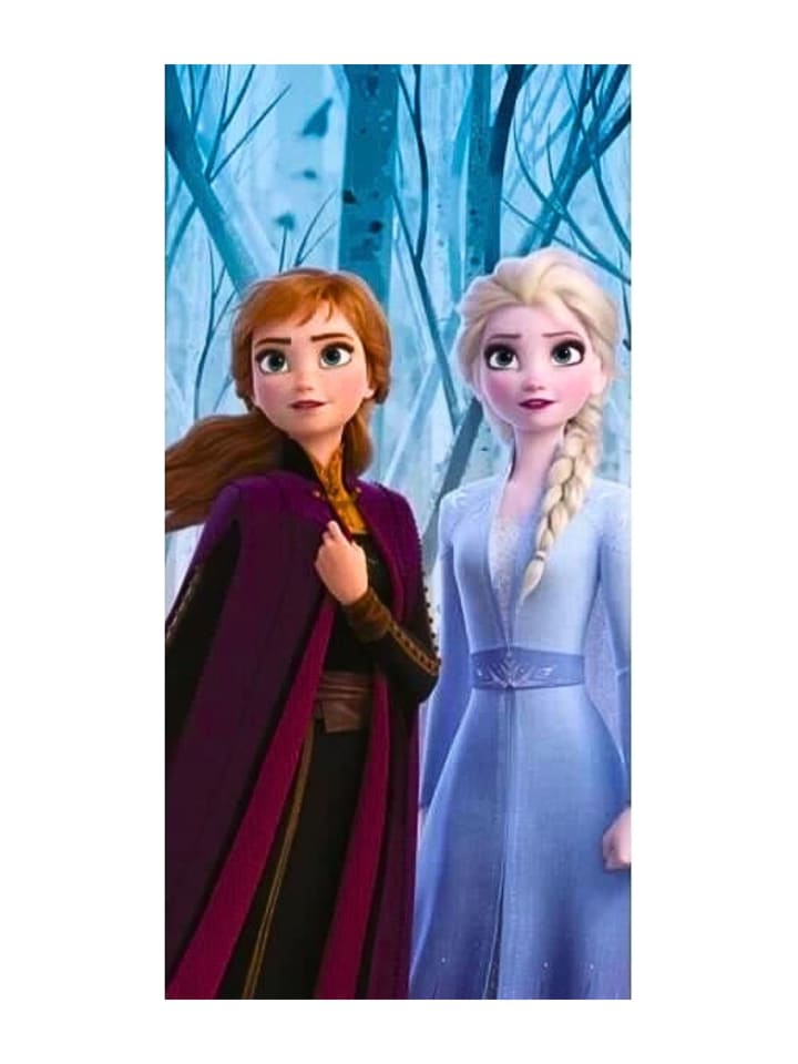 Disney Frozen Strand-/Badetuch Disney Frozen Elsa & Anna - (L) 140 cm x (B) 70 cm in Bunt günstig kaufen 140
