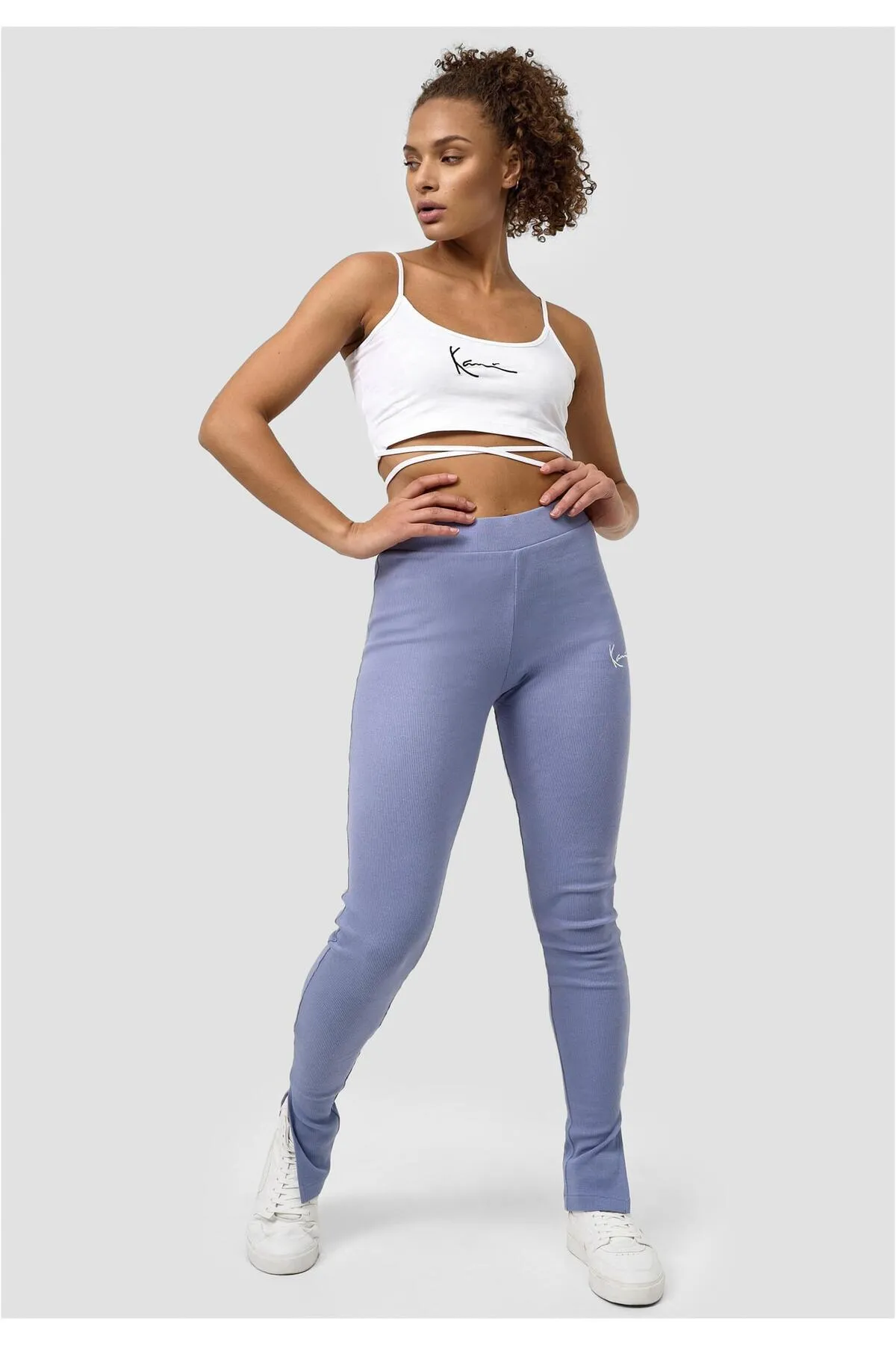 KARL KANI  Leggings - Blau - Mittlerer Bund