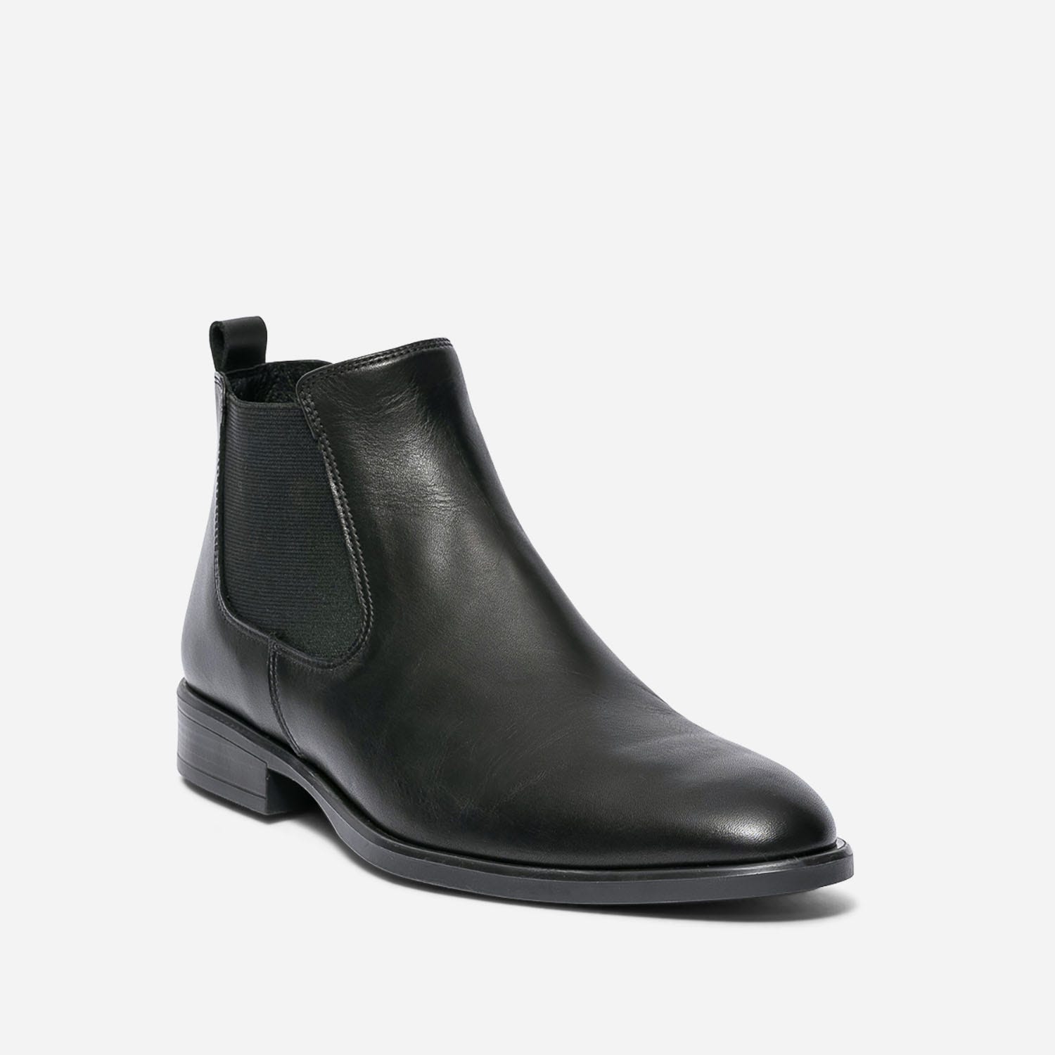 Chelsea boots ERAM FLEX noir en cuir éco-conçu