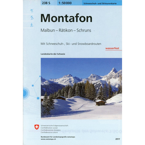 Swisstopo 1 : 50 000 Montafon Ski - Wanderkarte