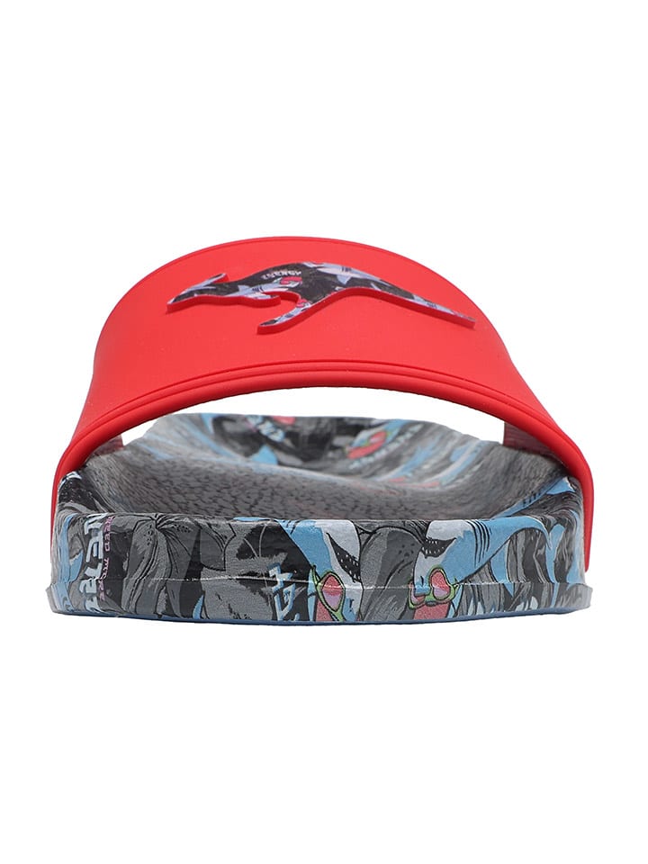 Kangaroos Pantoletten in Rot/Blau günstig kaufen