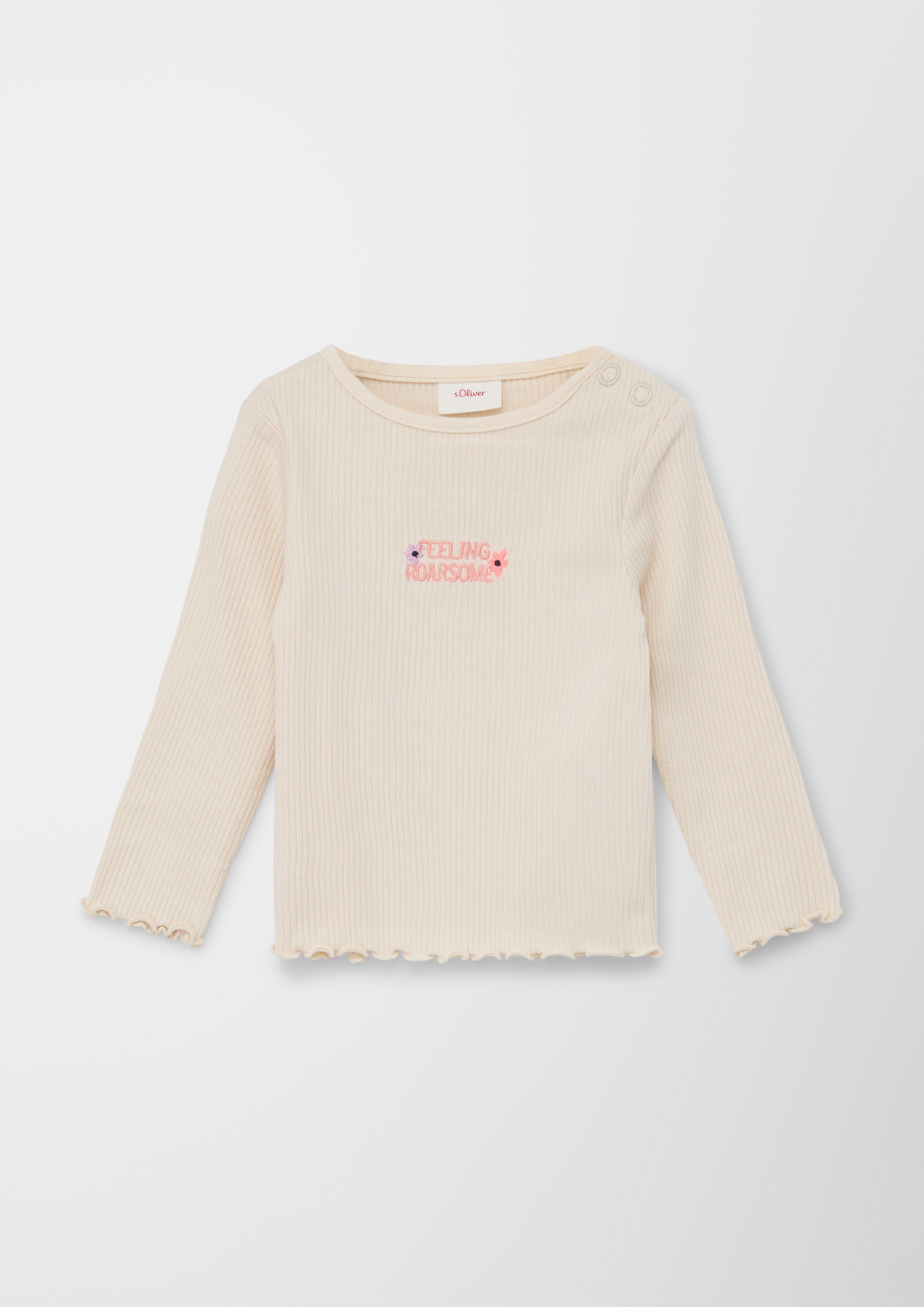 Rippshirt mit Stickerei  2128788-0805