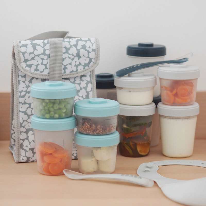 Coffret premier repas 12 portions et 2 cuillères 1er âge Beaba