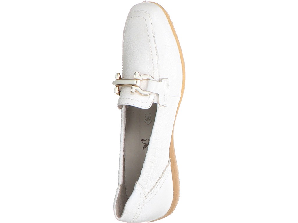 CAPRICE Klassische Slipper weiss white deer