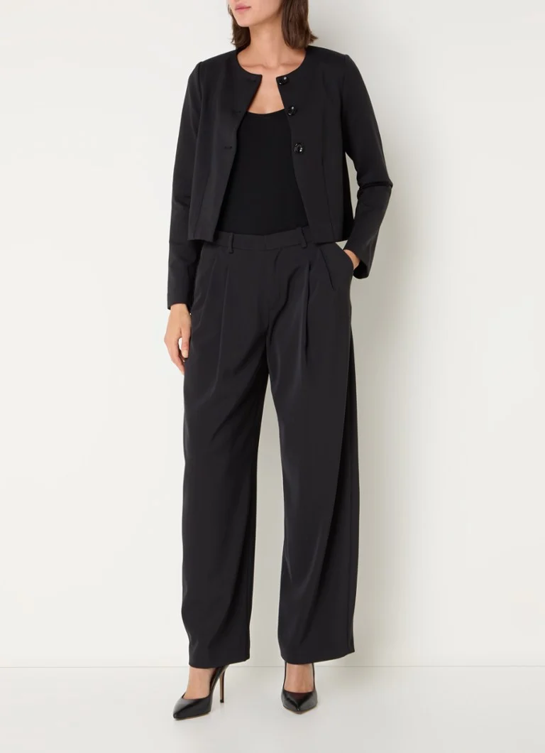 Whistles  Anne Ponte blazer met ronde hals