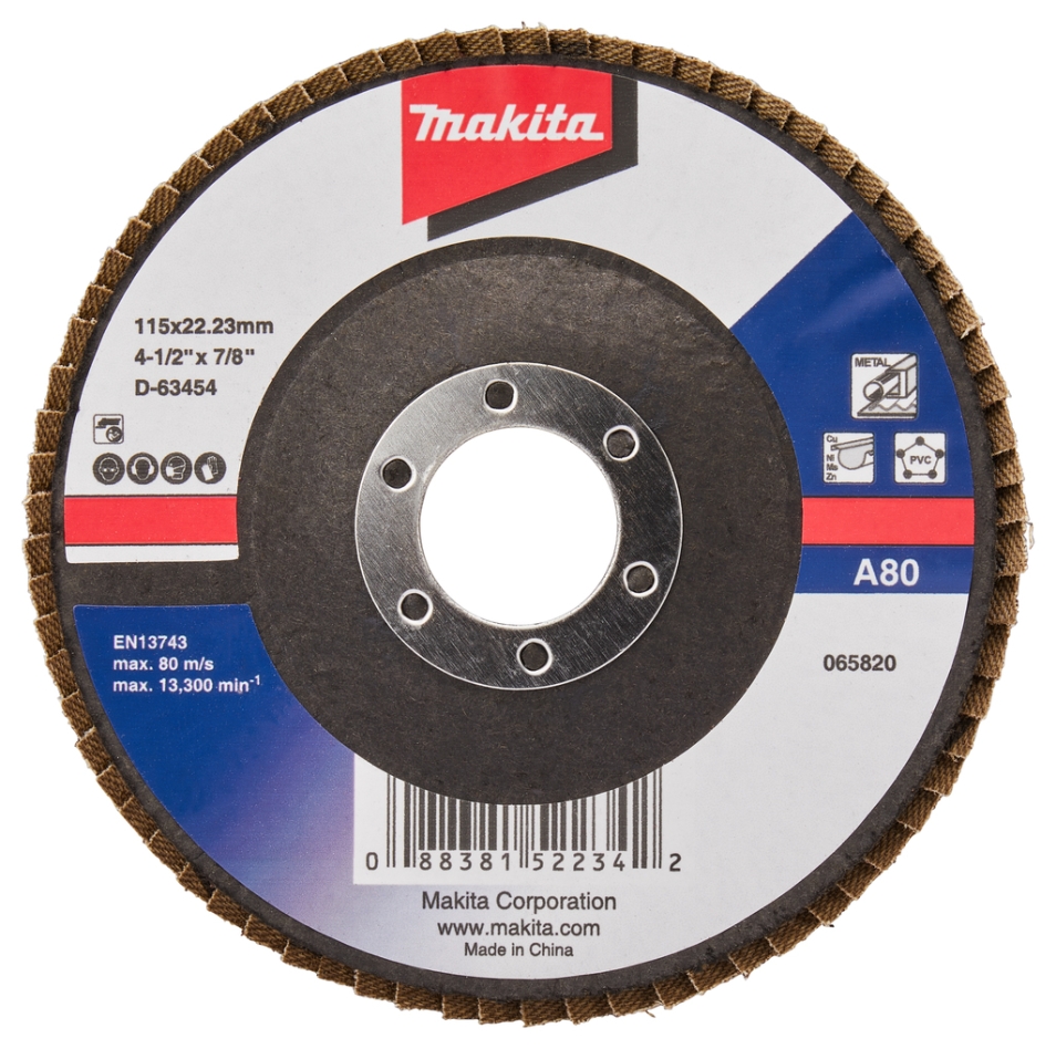 Makita Zubehör D-63454-10 Fächerscheibe 115 mm A80