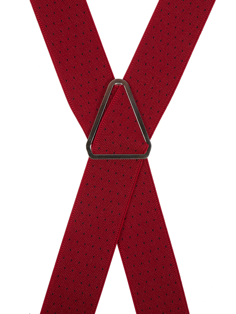 Hosenträger in X-Form in rot