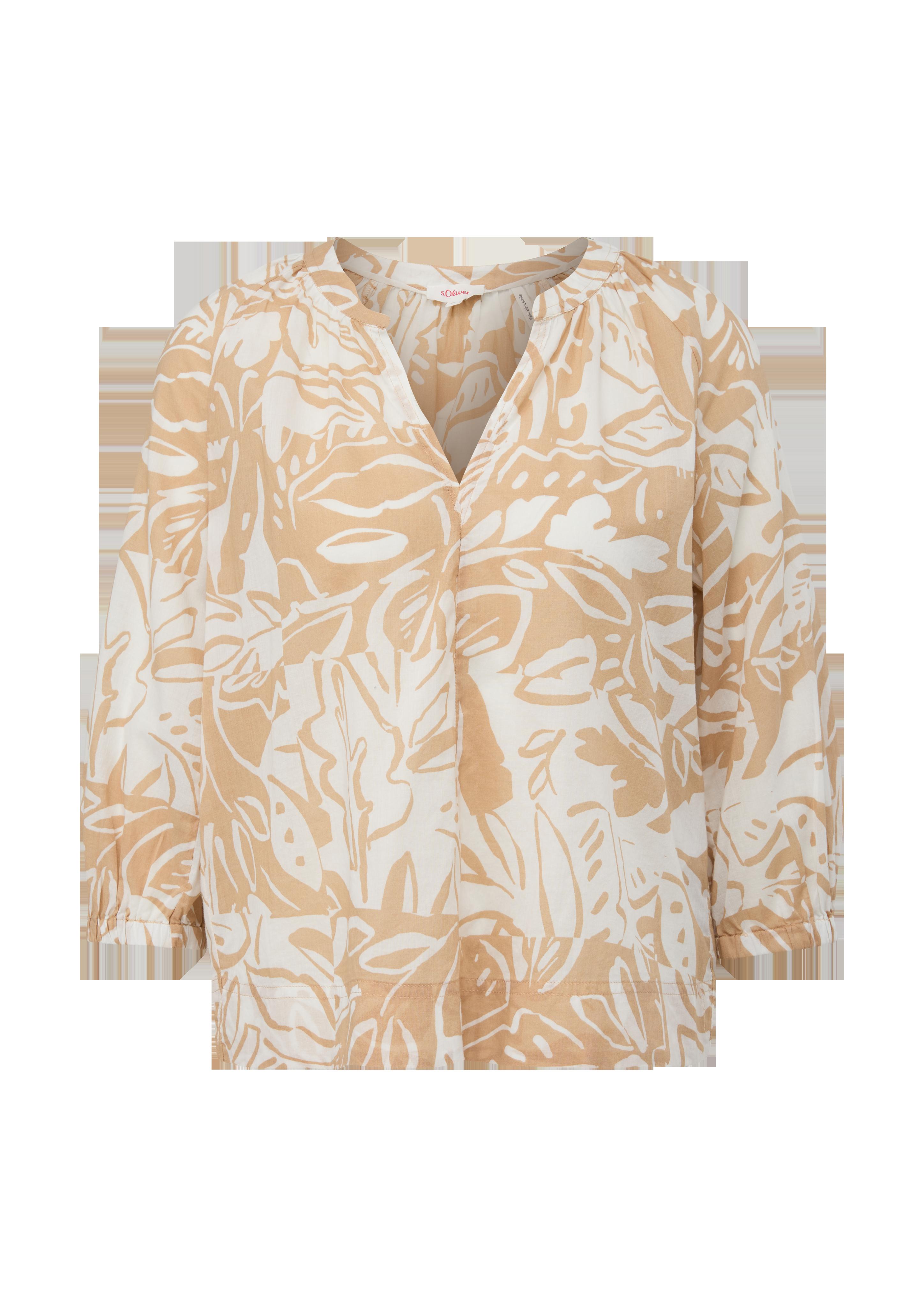 Baumwollbluse mit Raffung  2131751-84A0