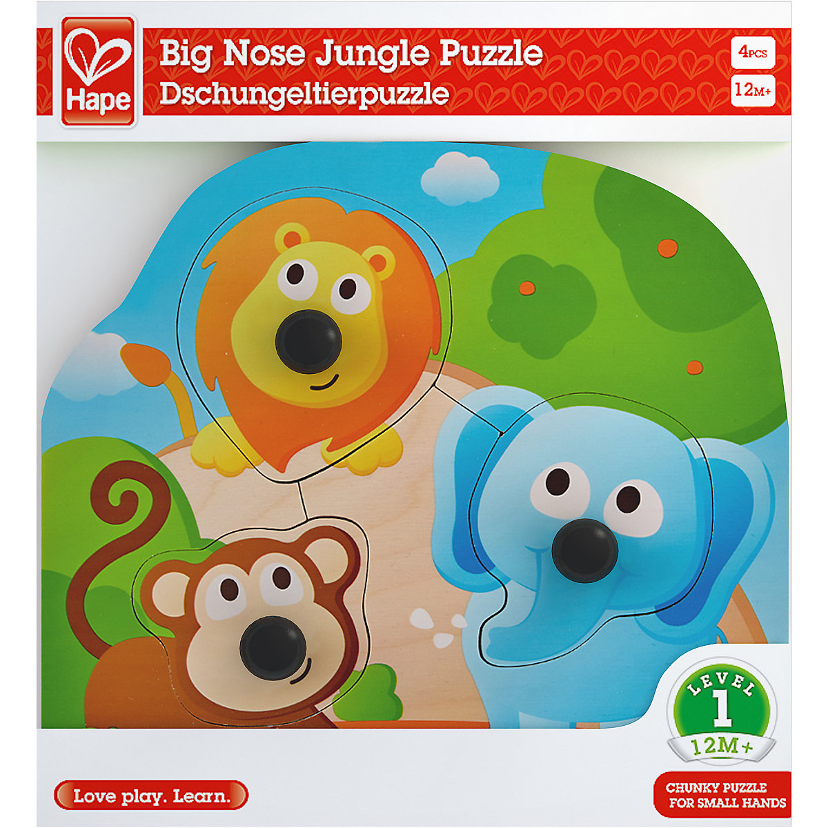 Knopfpuzzle Dschungeltiere