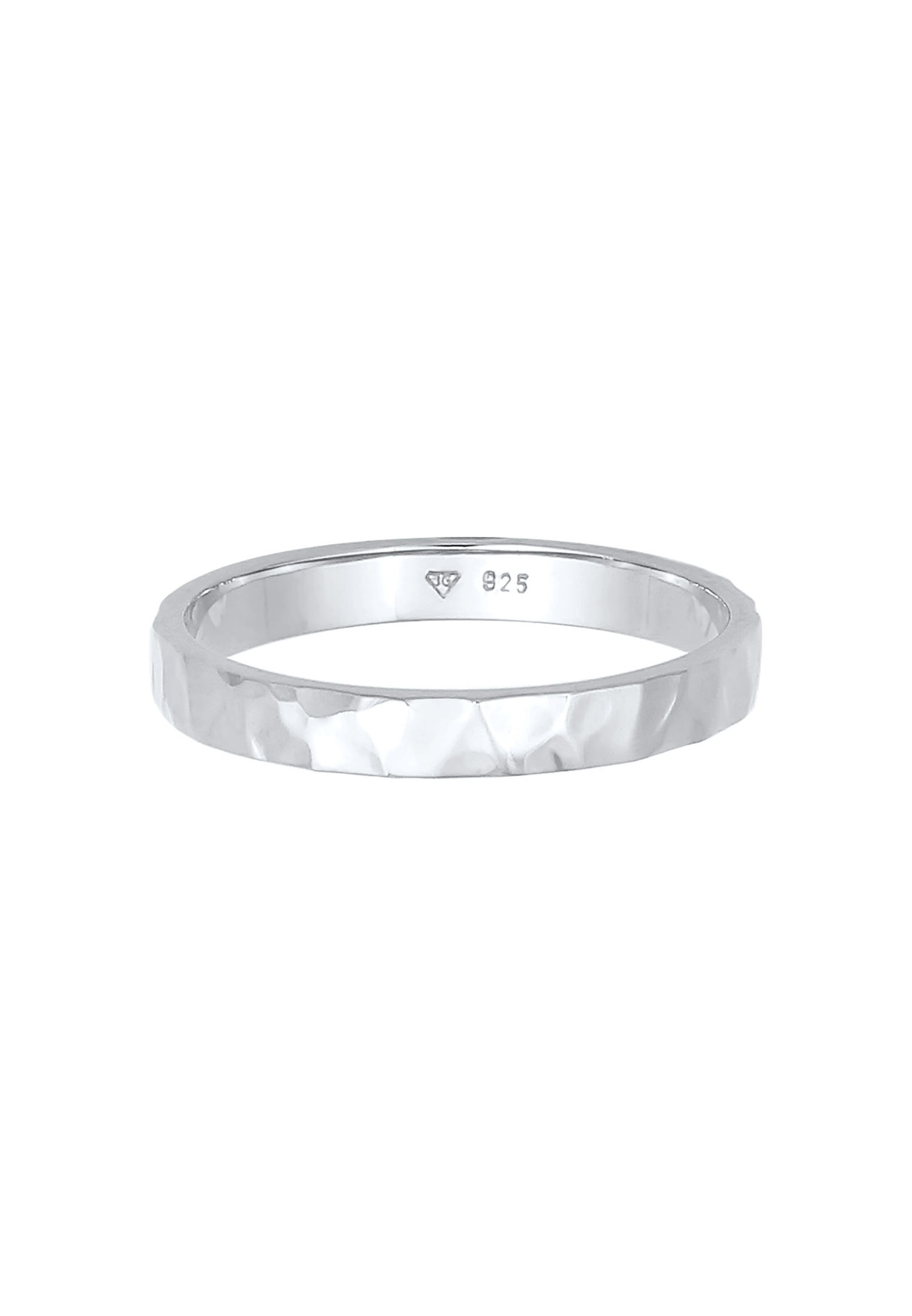 Elli ženska osnovna narukvica, tanka, čekićana, moderna, od 925 sterling srebra