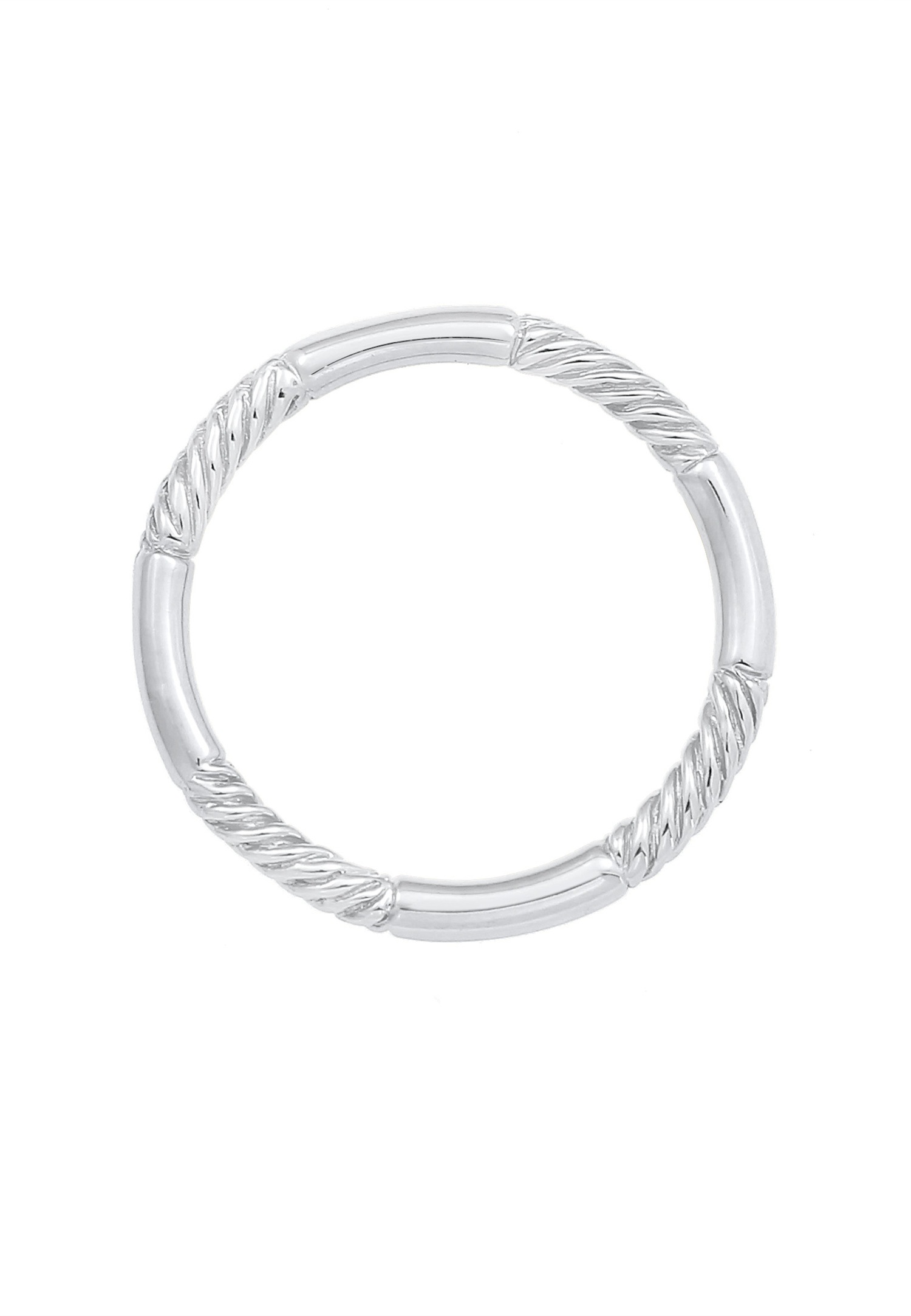 Elli Stacking Basic Turned Minimal Women's - (925/1000) Silver