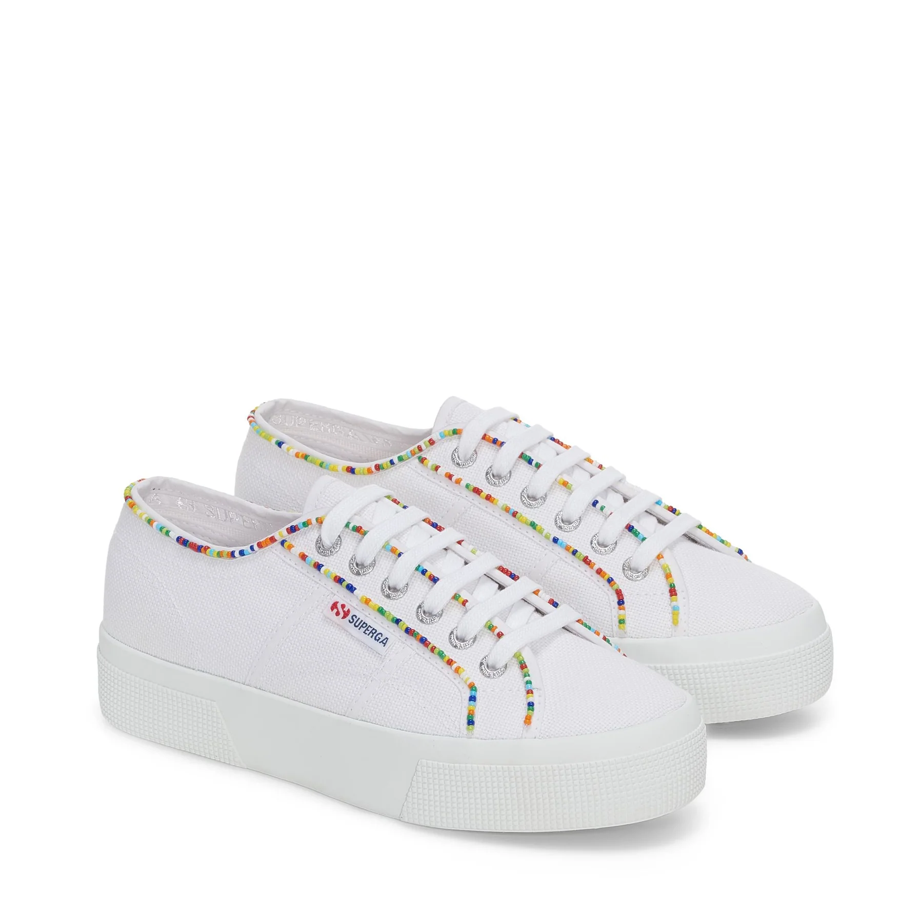 2740 MULTICOLOR BEADS-WHITE-MULTICOLOR BEADS