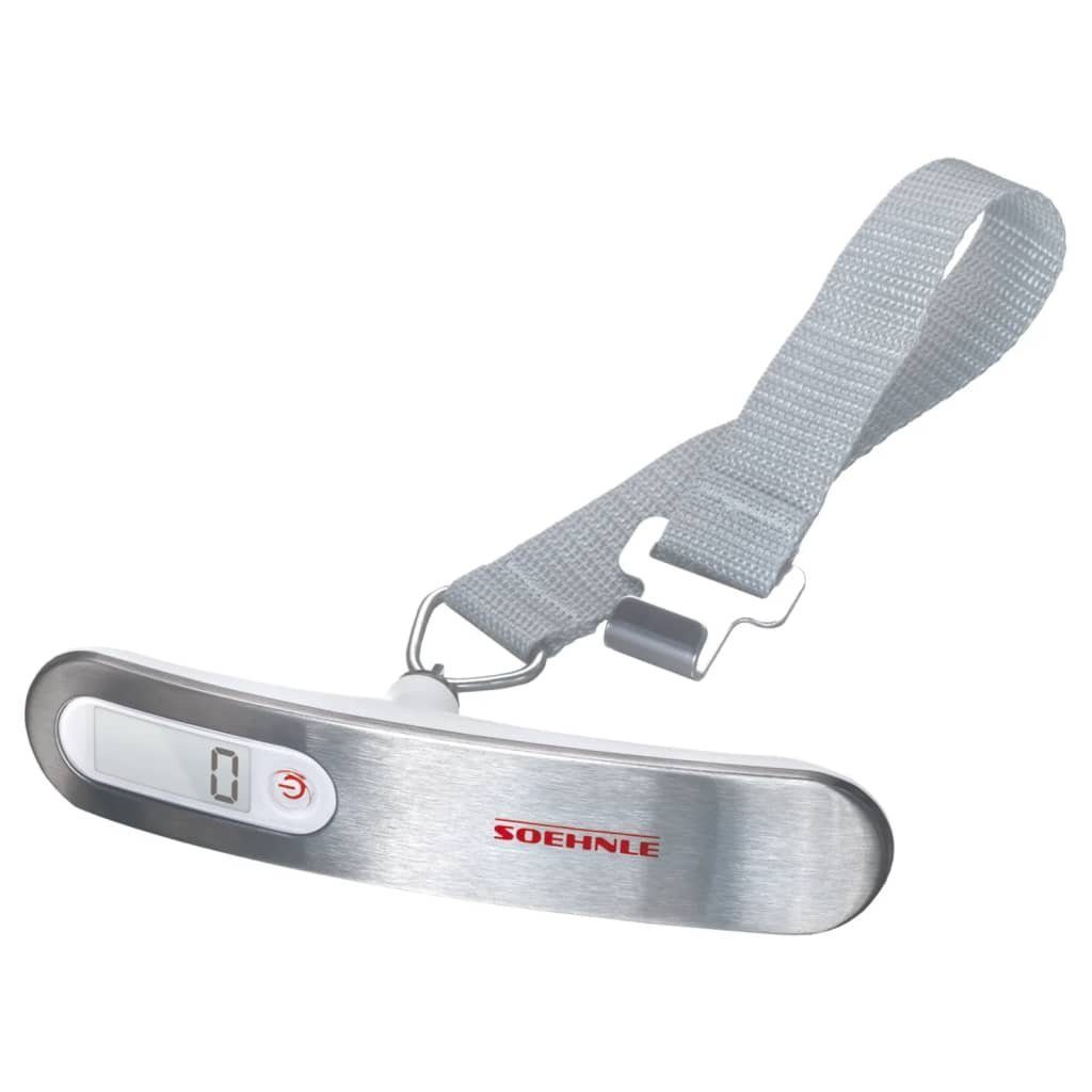 Soehnle Küchenwaage Kofferwaage Tragbar Digital 50 kg Silbern