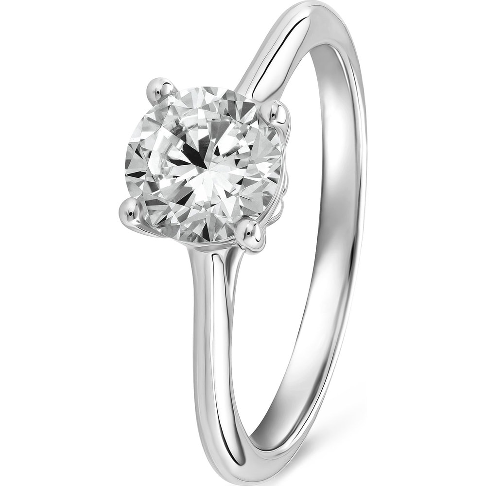 FAVS Bague pour femme 925 Argent rhodié argent Bague
