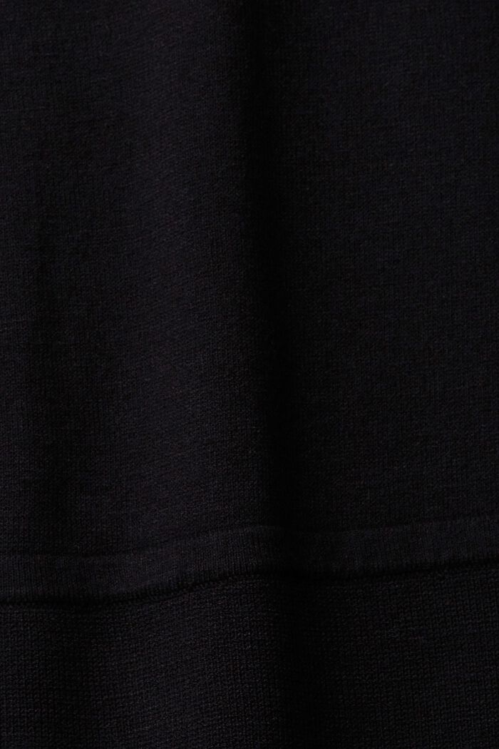 Strickkleid mit Ärmelschlitzen, LENZING™ ECOVERO™