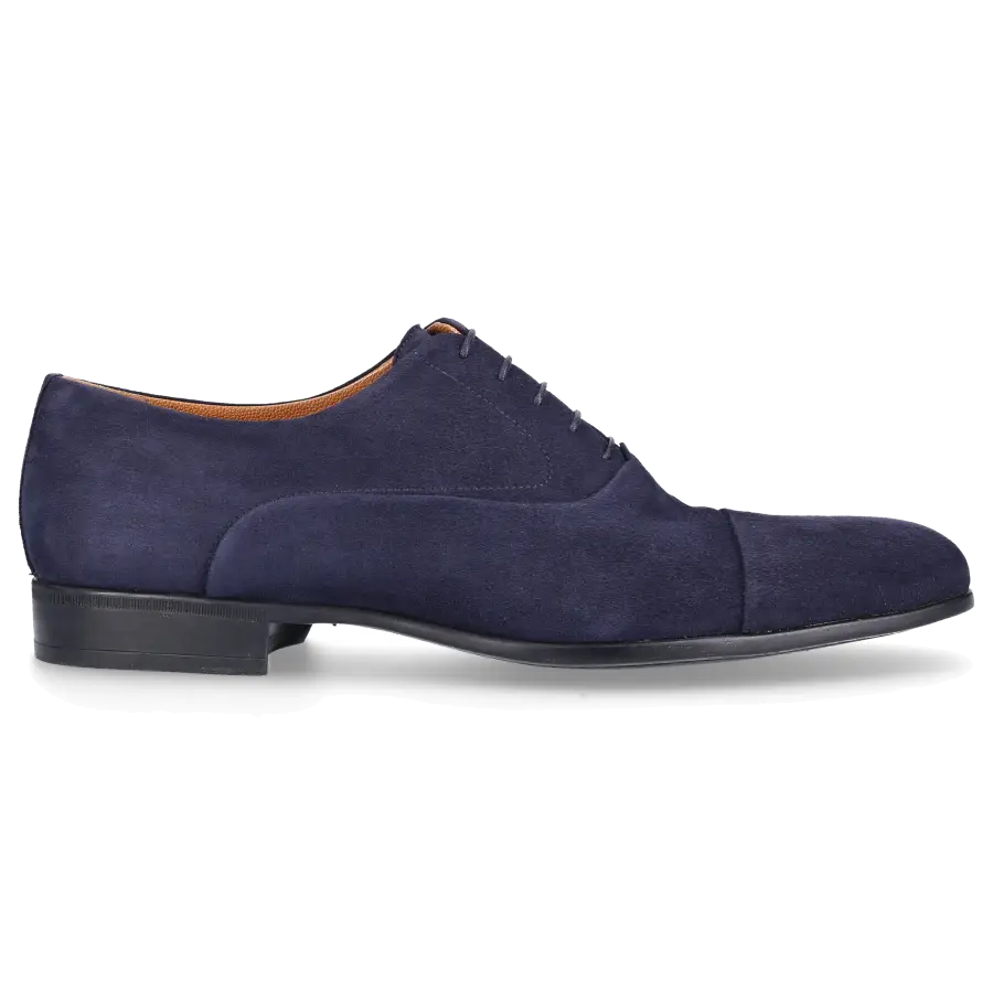 Moreschi - Businessschuhe Oxford 1220 Veloursleder - blau