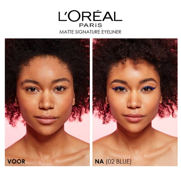 Delineador preto Matte Signature 01 da L'Oréal Paris
