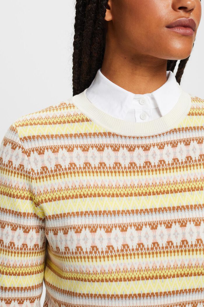 Jacquard-Sweatshirt
