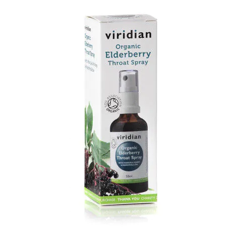Viridian, organski sprej za grlo sa bazgom, manuka medom i belim slezom