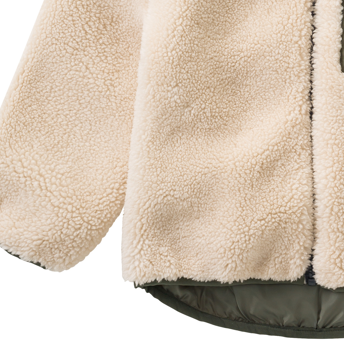 Jungen Teddyjacke mit Zippertasche