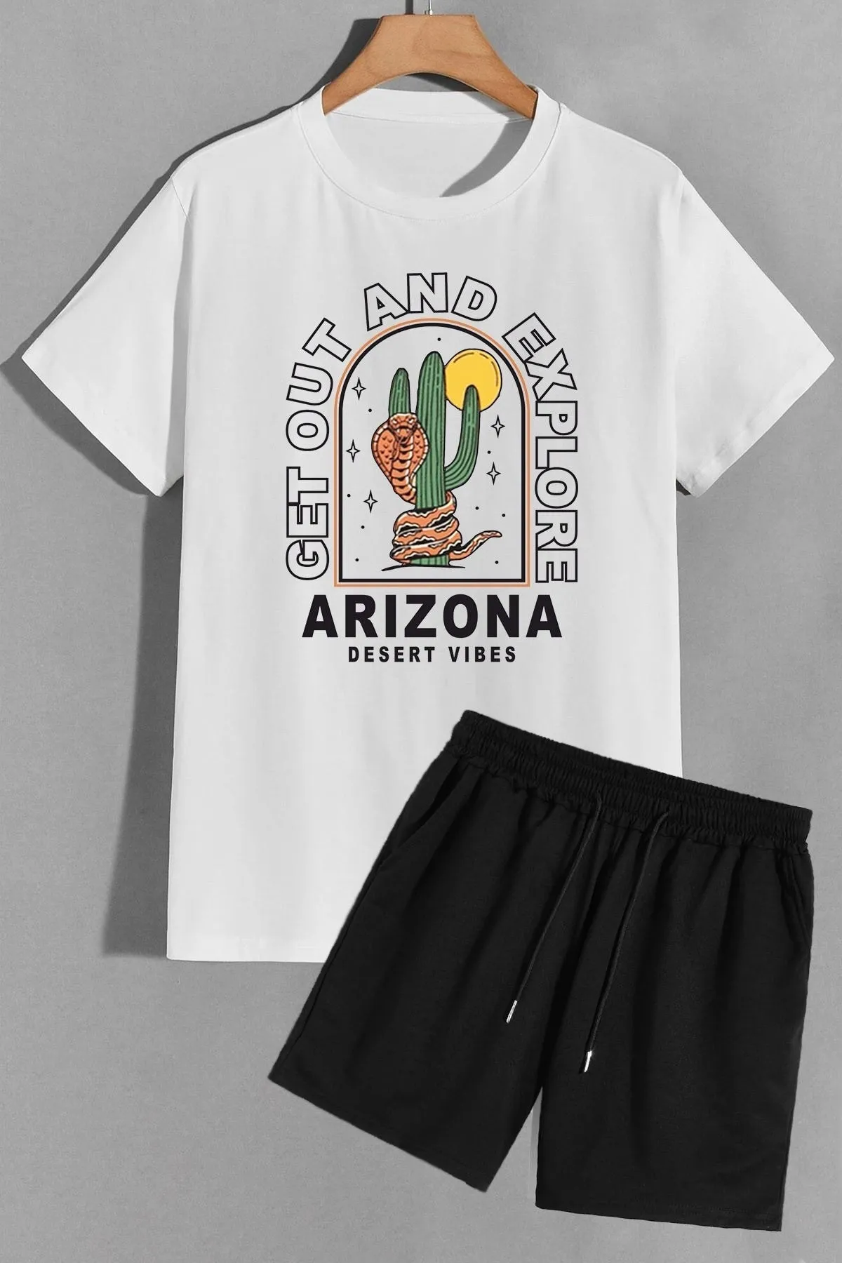 trendypassion  Arizona Shorts T-Shirt-Trainingsanzug-Set