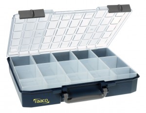 Estojo Raaco 136310 Carry-Lite 80 para caixas de 5x10-15 com 15 bandejas internas.