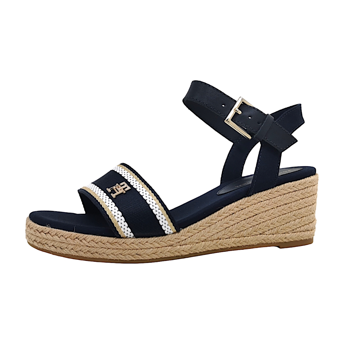 Tommy Hilfiger WEBBING WEDGE SANDAL FW0FW08044DW6 Blau DW6 Space Blue