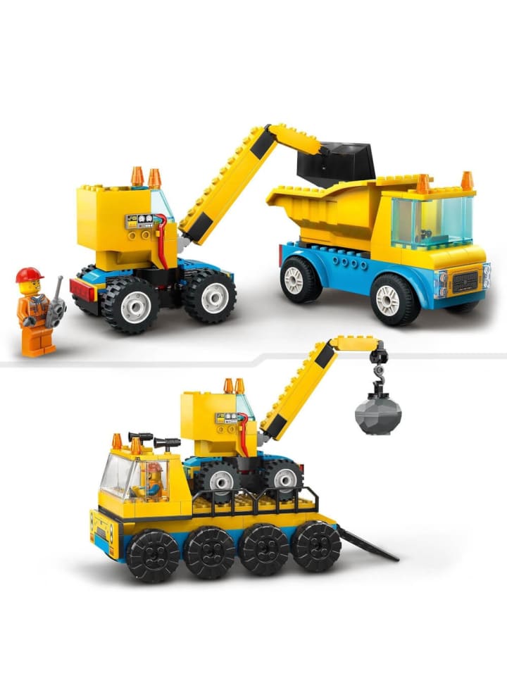 LEGO Bausteine City 60391 Baufahrzeuge und Kran mit Abrissbirne - ab 4 Jahre günstig kaufen onesize