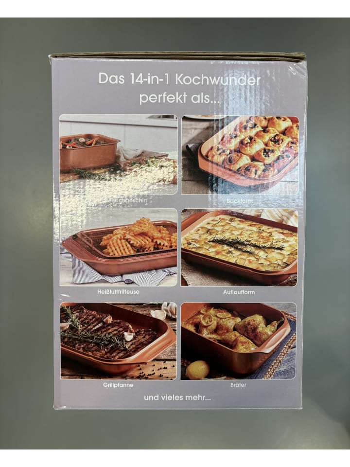 Livington Bräter Copperline WonderCooker in Rot günstig kaufen onesize