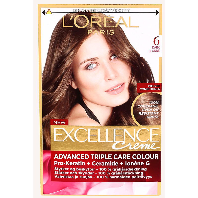 Loreal L'Oréal hårfarge 6 mørkeblond
