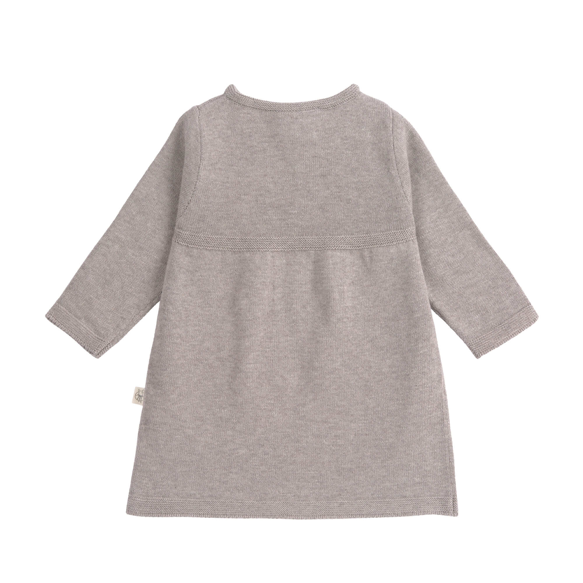 Babykleid - Strick Bio-Baumwolle, Grau