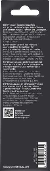 ZWILLING Beauty Premium Keramik-Nagelfeile - black Nagelfeile