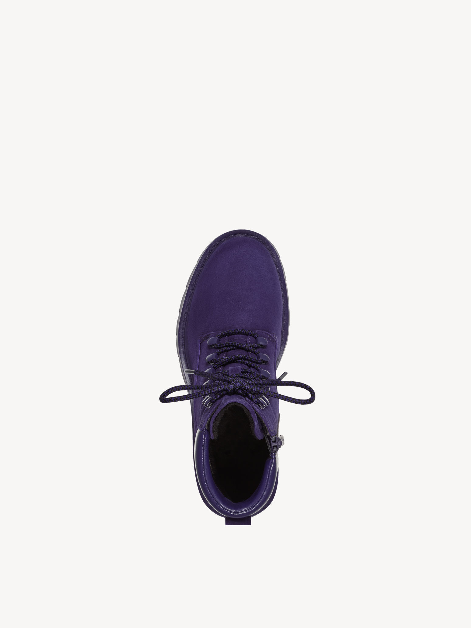 Bottine en cuir - mauve