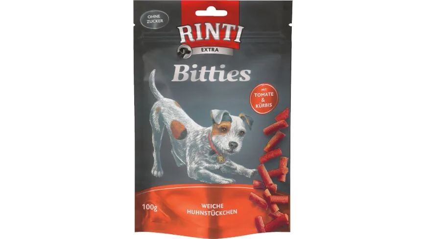 RINTI Hundesnack BITTIES Adult Huhn mit Tomate & Kürbis 100 g