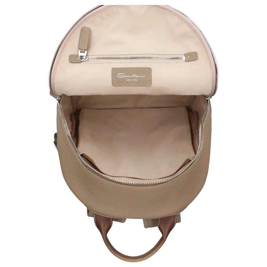 Santoni - Rucksack 2IBM40 Kalbsleder - beige
