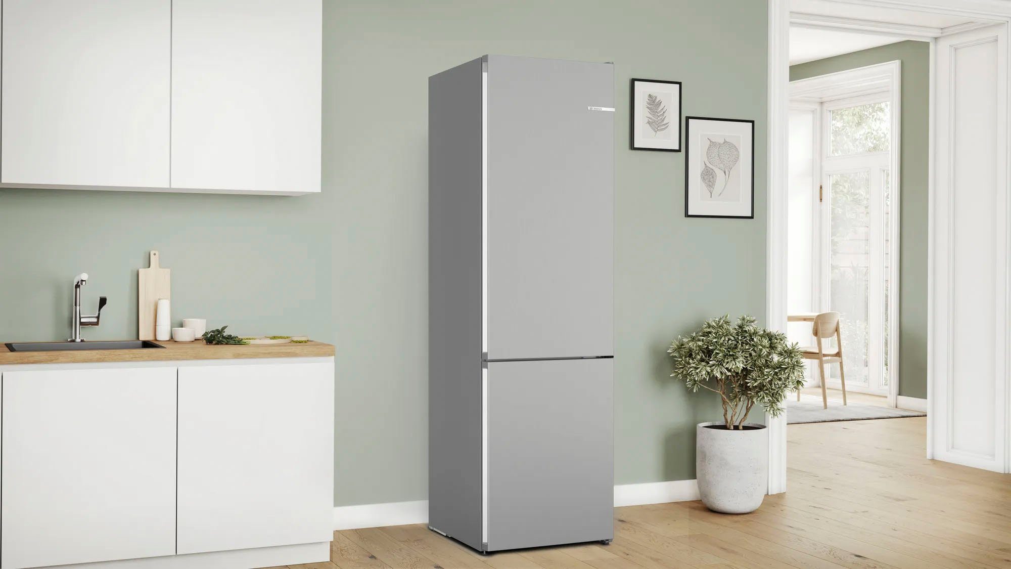 BOSCH Kühl-/Gefrierkombination Serie 4 KGN392LAF, 203 cm hoch, 60 cm breit
