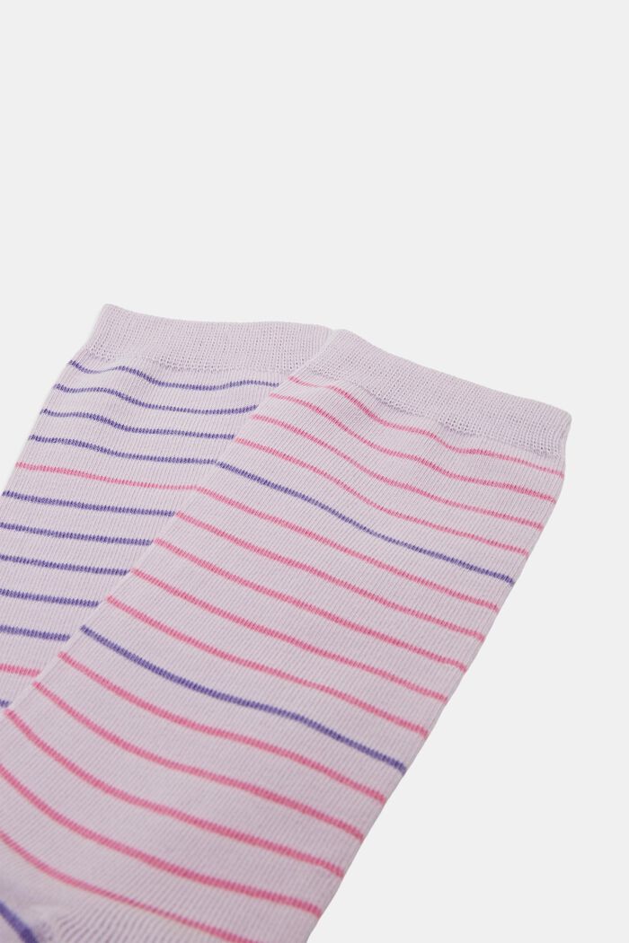 2er-Set gestreifte Socken, Bio-Baumwolle