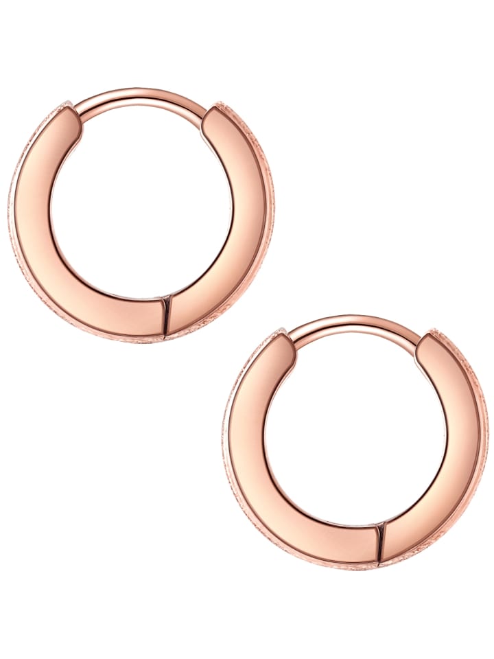 Eastside NY Creolen Edelstahl roségold in roségold günstig kaufen 1 cm