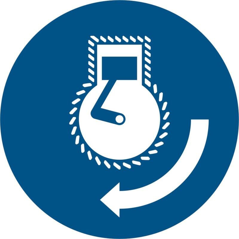 Djois Warnschild Motor starten beim Aussetzvorgang Klebstoff, einschraubbar PP (Polypropylen) 30 (B) x 0,14 (H) cm 3 Stück