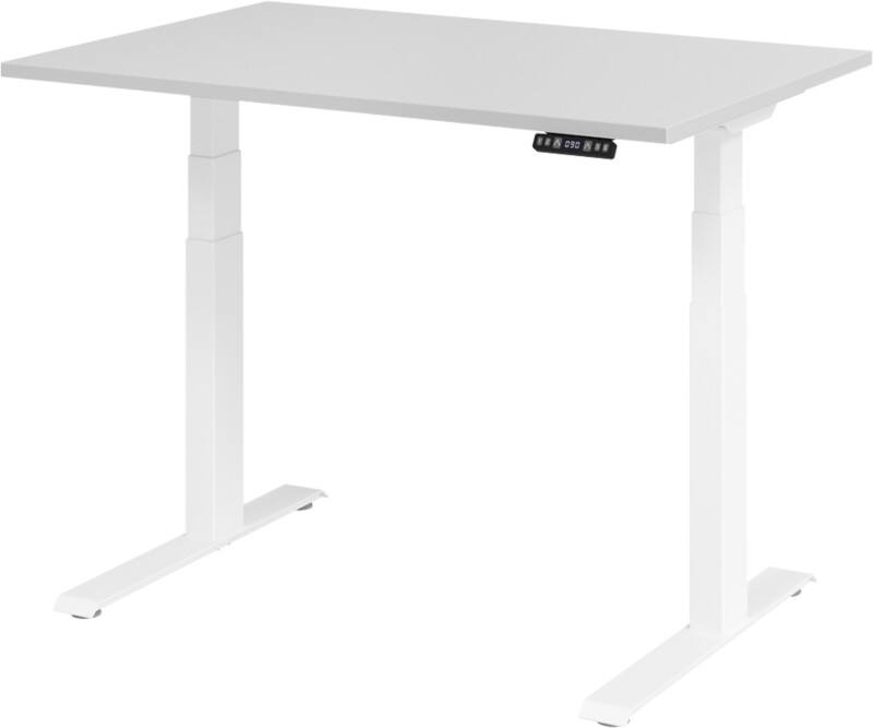 Hammerbacher VXDKB12/5/WDEAUFB Sitz-Steh-Arbeitsplatz 1.200 x 800 x 1.290 mm Mit Aufbau