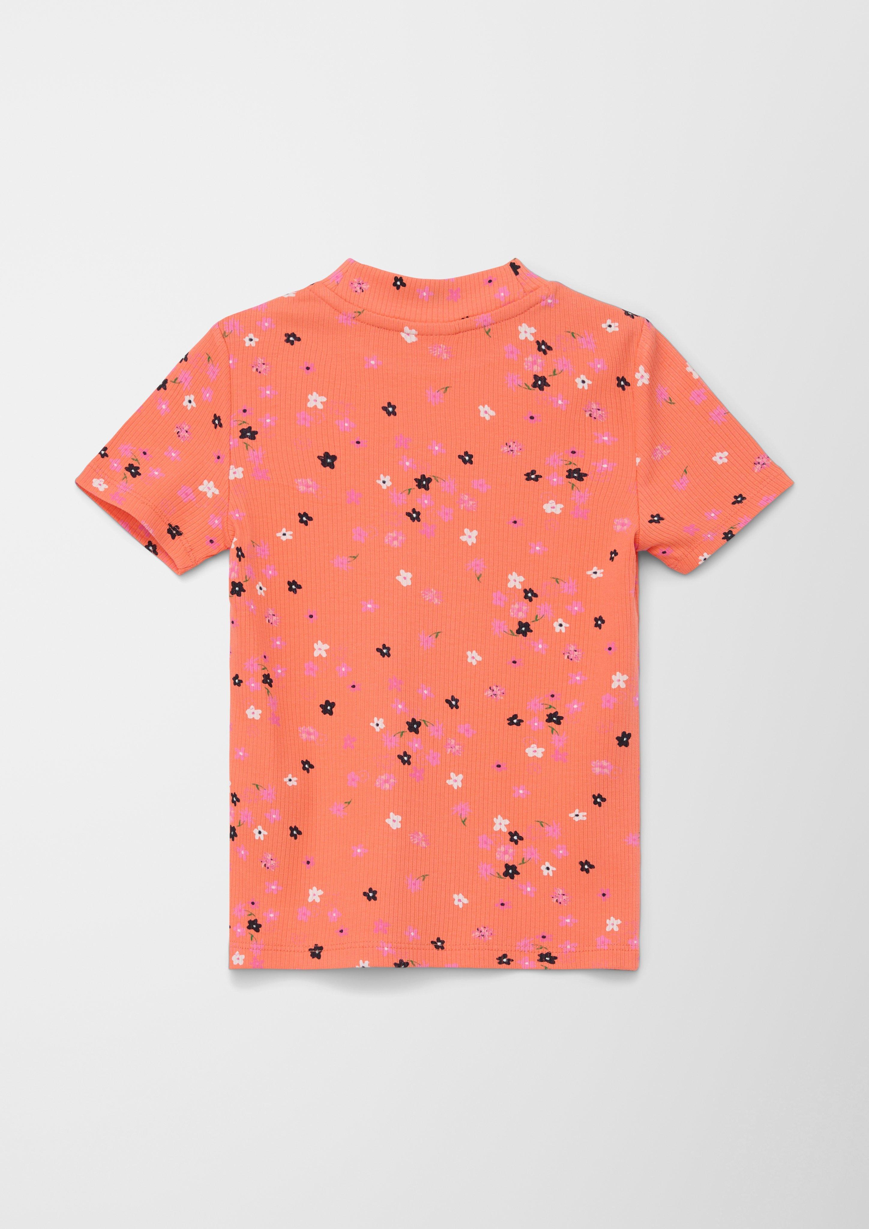 Rippshirt mit Allover-Print  2127417-20A4