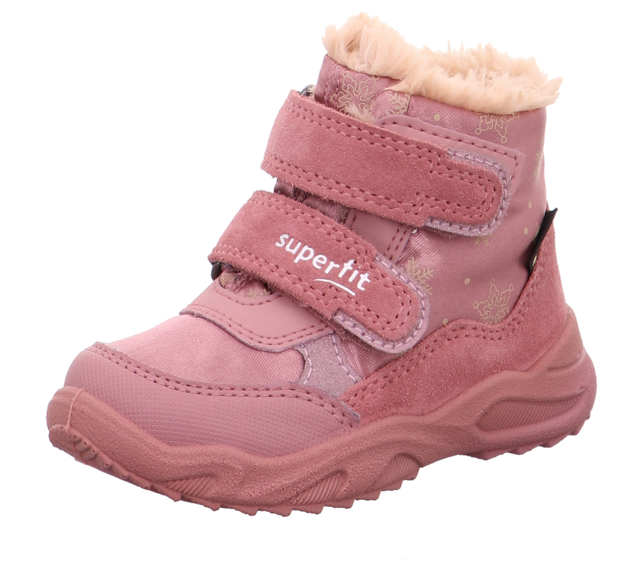 GLACIER - Rosa Boots mit Klettverschluss