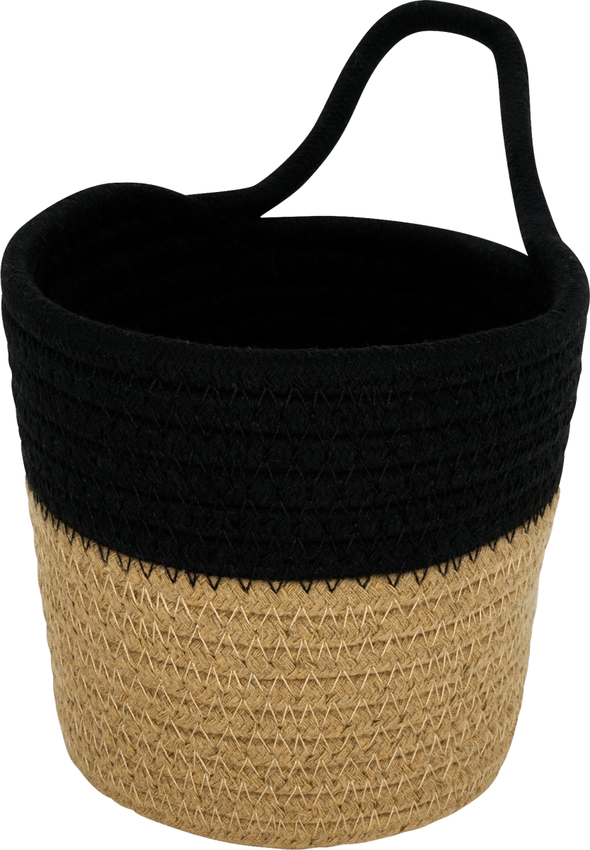 Aufbewahrungskorb schwarz/braun, 1 St
